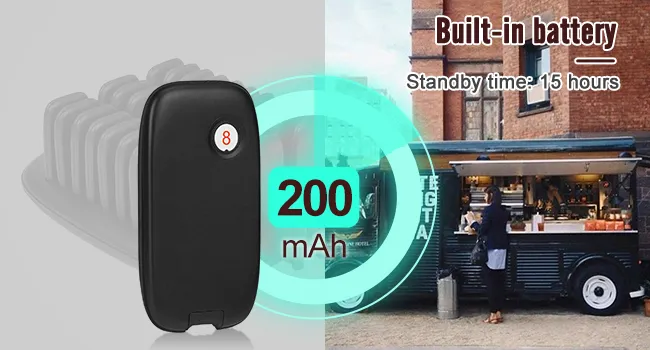Retekess TD175P 15-hour standby battery