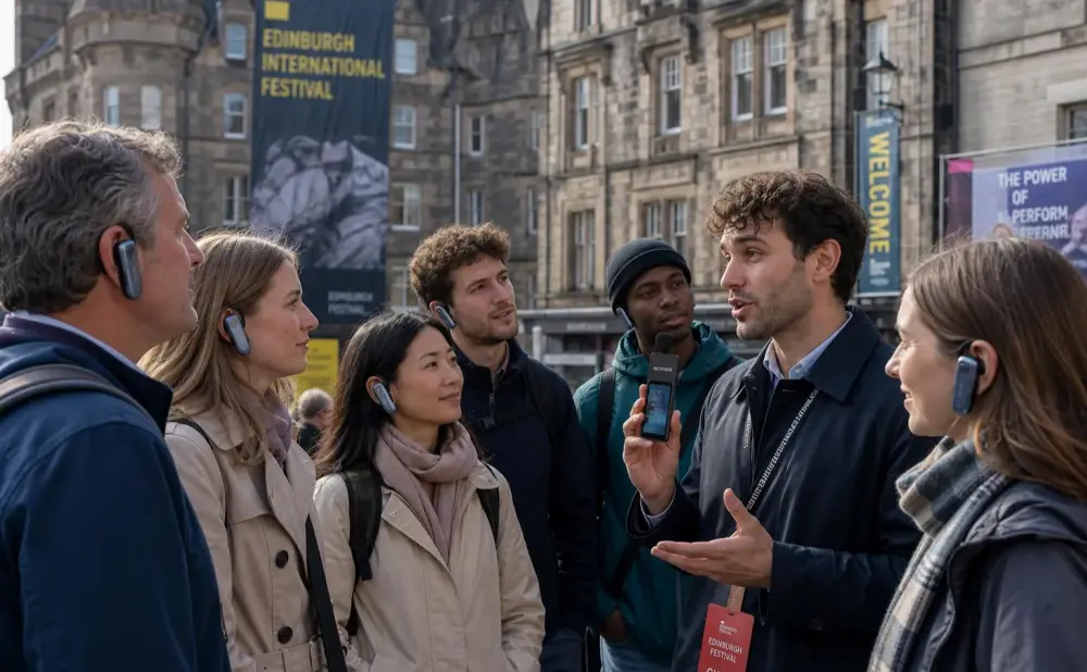 Multilingual Guided Tours Devices Boost international Arts festival​: Leading from Edinburgh