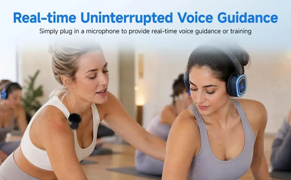 Ta003s Silent Headphones System Real-time Uninterrupted Voice Guidance