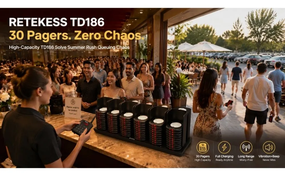 Handling Peak Summer Crowds: Why a High-Capacity Restaurant Pager System Beats Small-Capacity Models