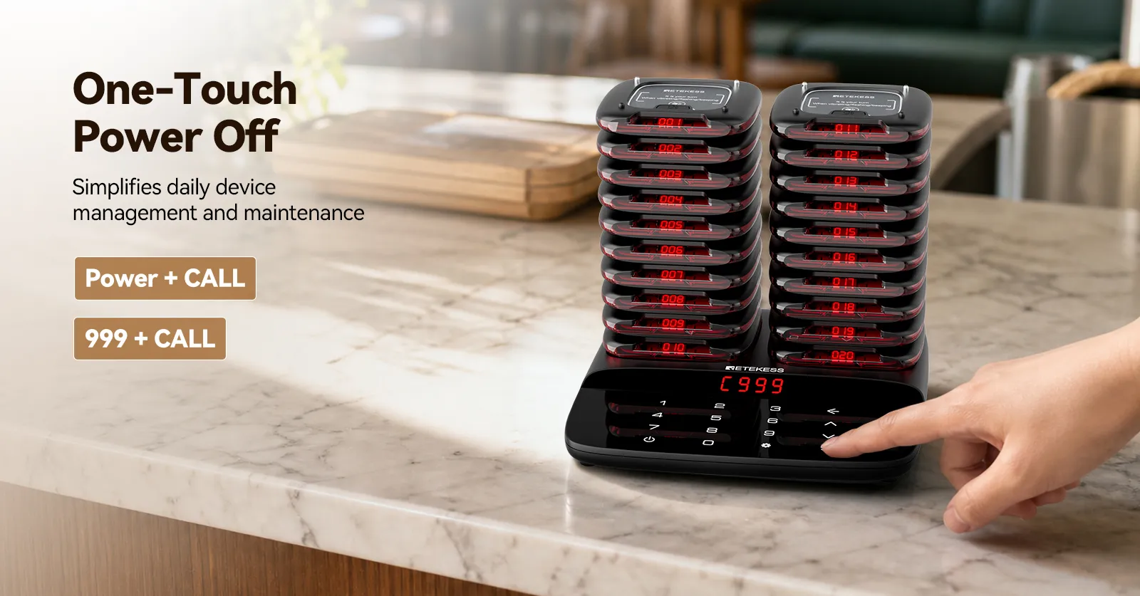 Retekess TD188 One Touch Power Off