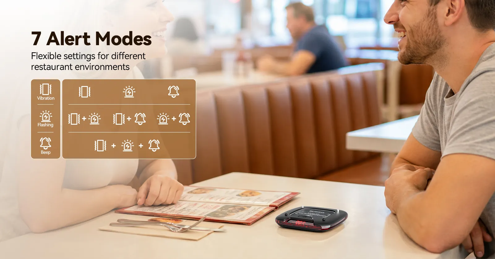 Retekess TD188 7 Alert Modes