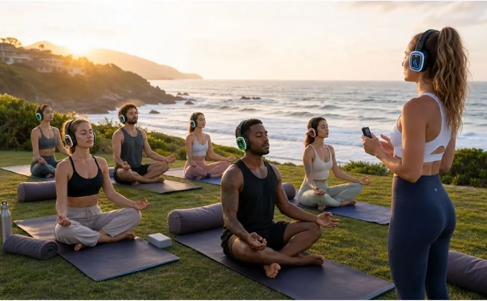 The Wellness Revolution: How Silent Audio Systems are Redefining Outdoor Yoga and Sound Healing