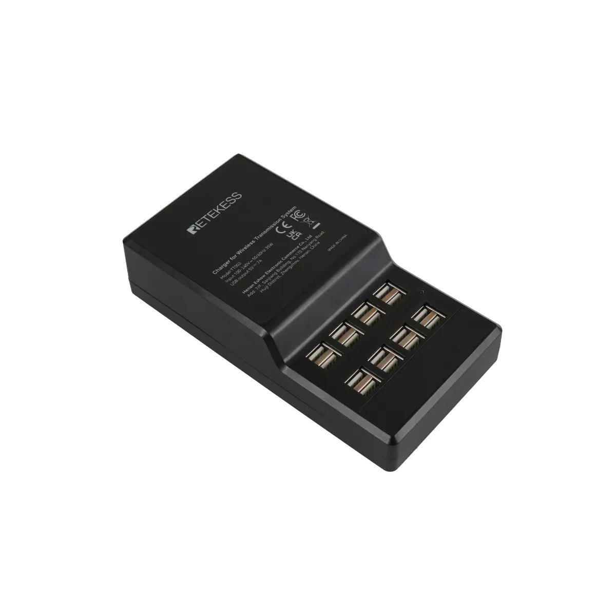 16-slot charging base for digital tour guide audio equipment