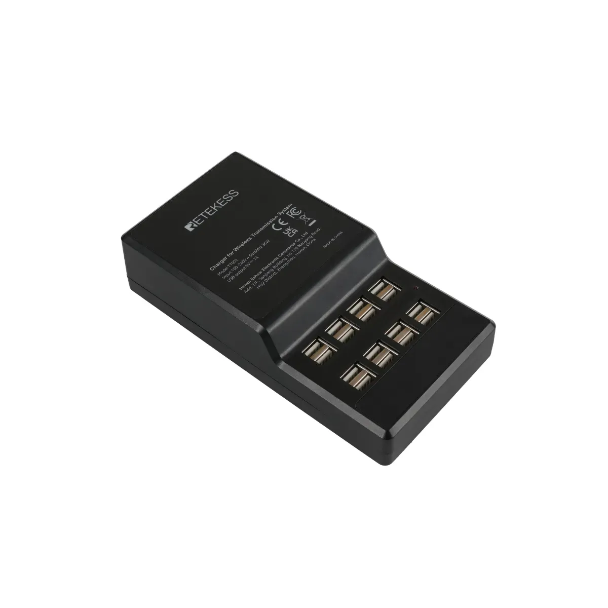 16-slot charging base for digital tour guide audio equipment
