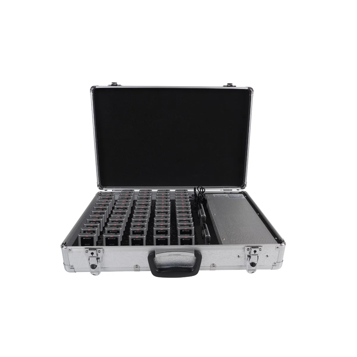 32-slot charging case for digital tour guide audio equipment