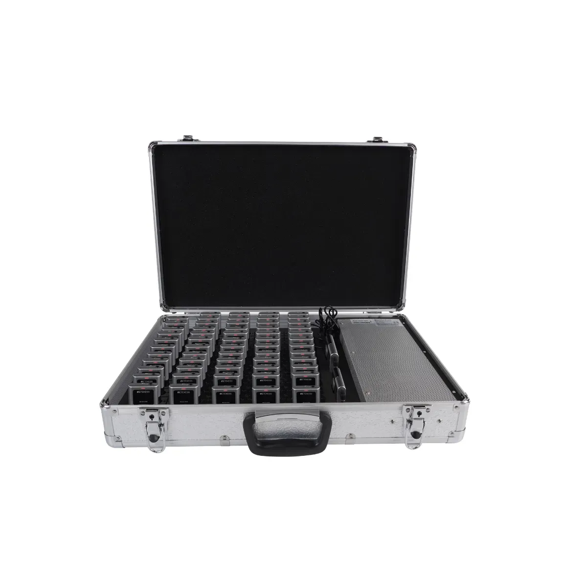 32-slot charging case for digital tour guide audio equipment