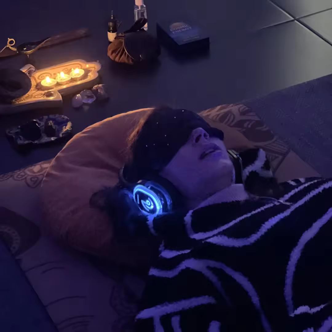 Silent disco headphone customer photo 14