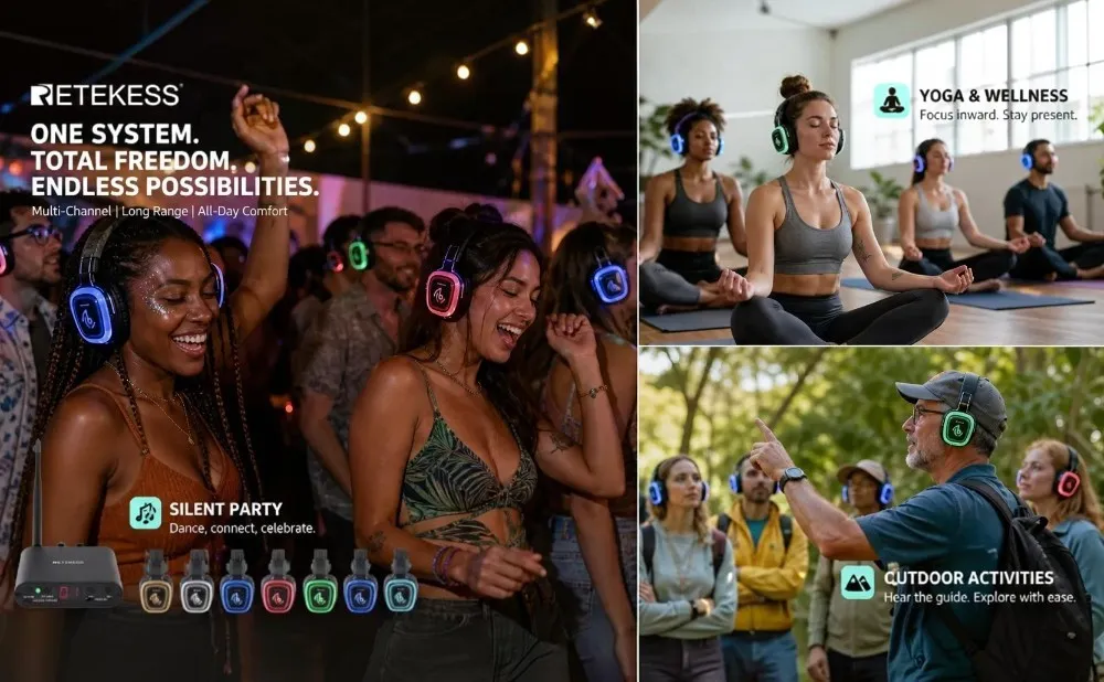 From Silent Parties to Yoga Classes: 5 Creative Ways to Use Wireless Audio Systems
