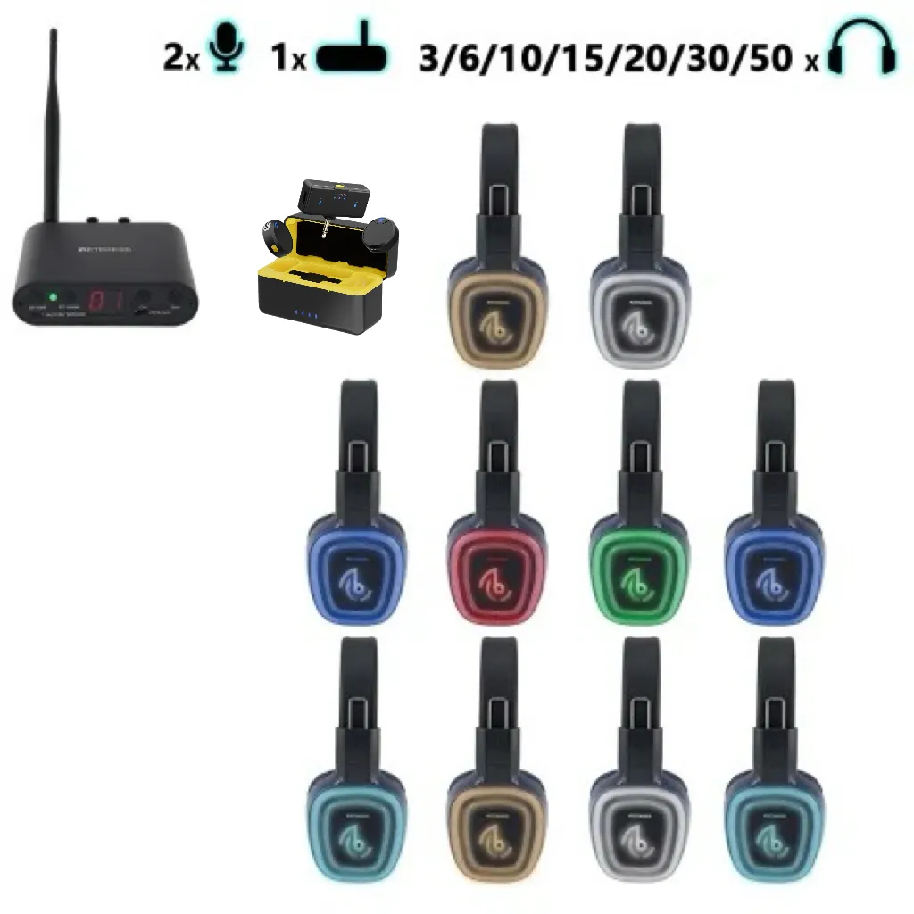 Yoga, Meditation & Sound Healing – TA003S TA004S Desktop Silent Audio System, 6-Channel with Bluetooth, Foldable, Type-C, Bass Boost