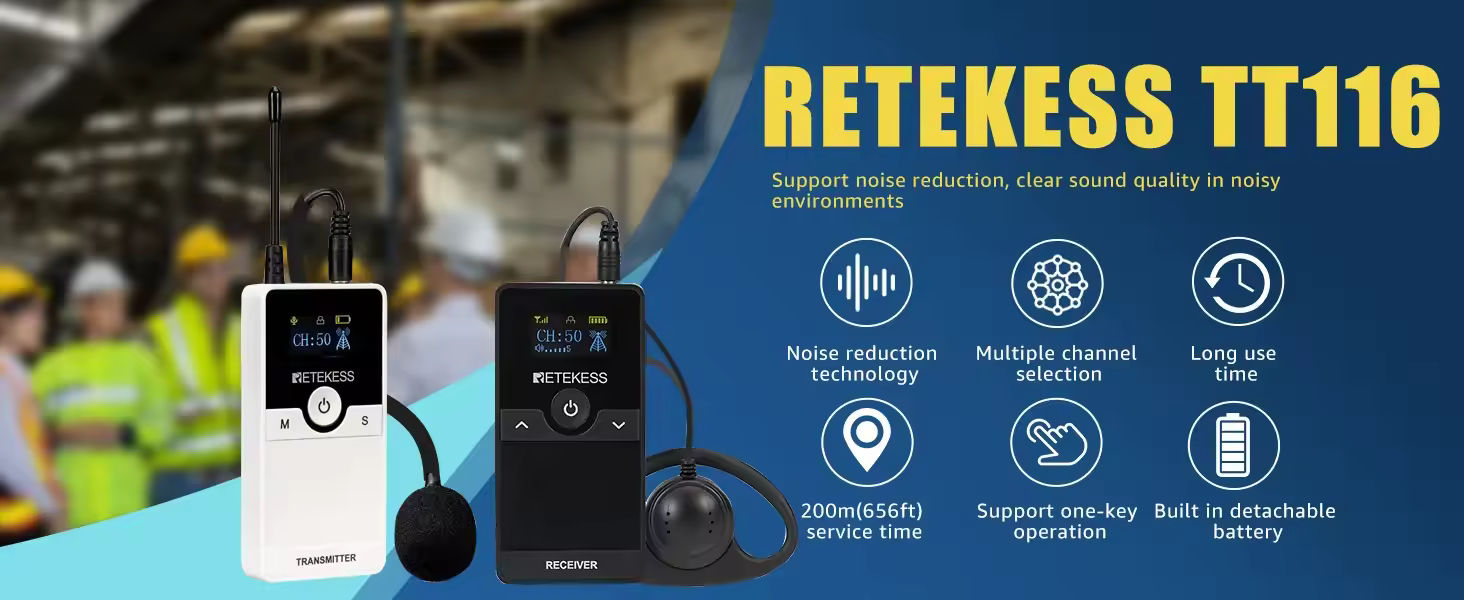 Retekess TT116 simultaneous interpretation system