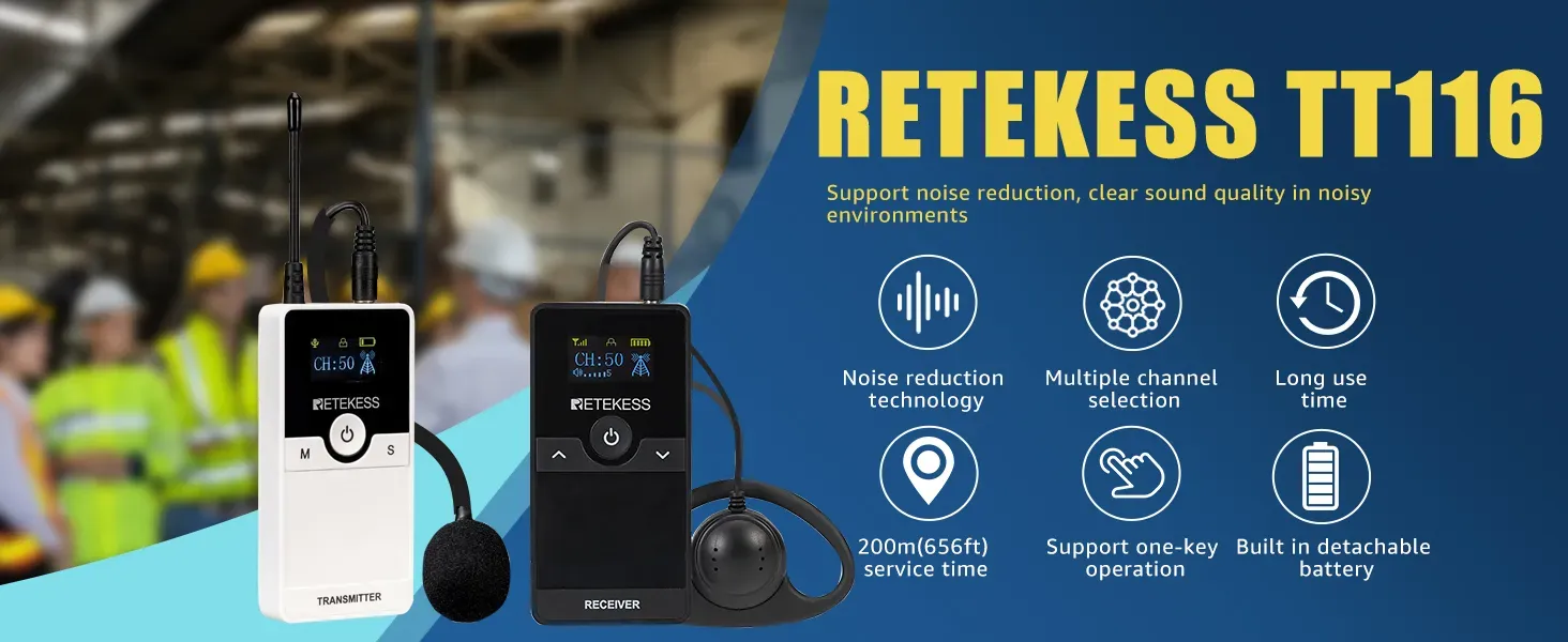 Retekess TT116 simultaneous interpretation system