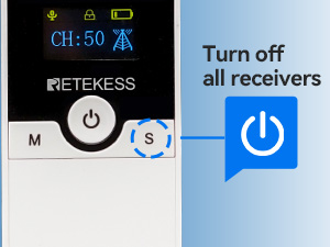 TT116 same-channel receiver shutdown
