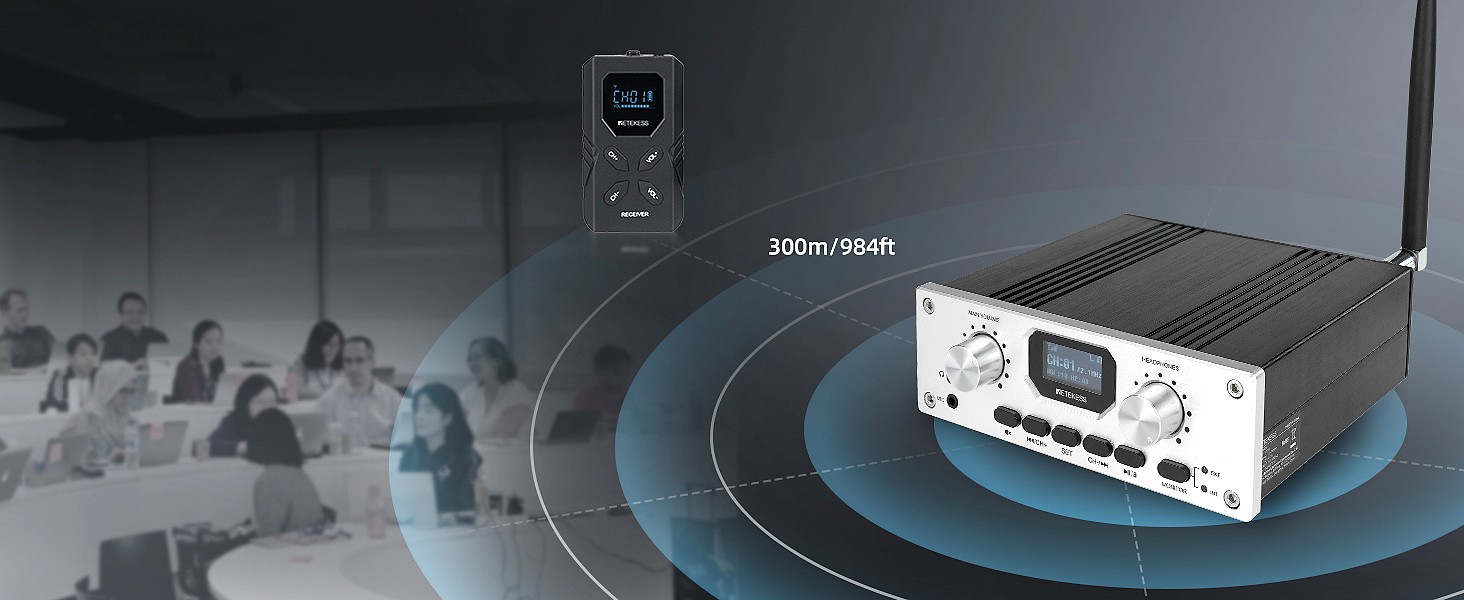 TT119 long-range audio transmission up to 300m 984ft