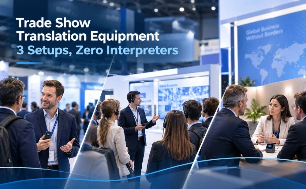 Trade Show Translation Equipment: 3 Setups, Zero Interpreters