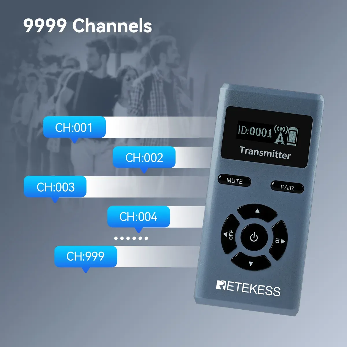 TT106S simultaneous interpretation device with 9999 channels