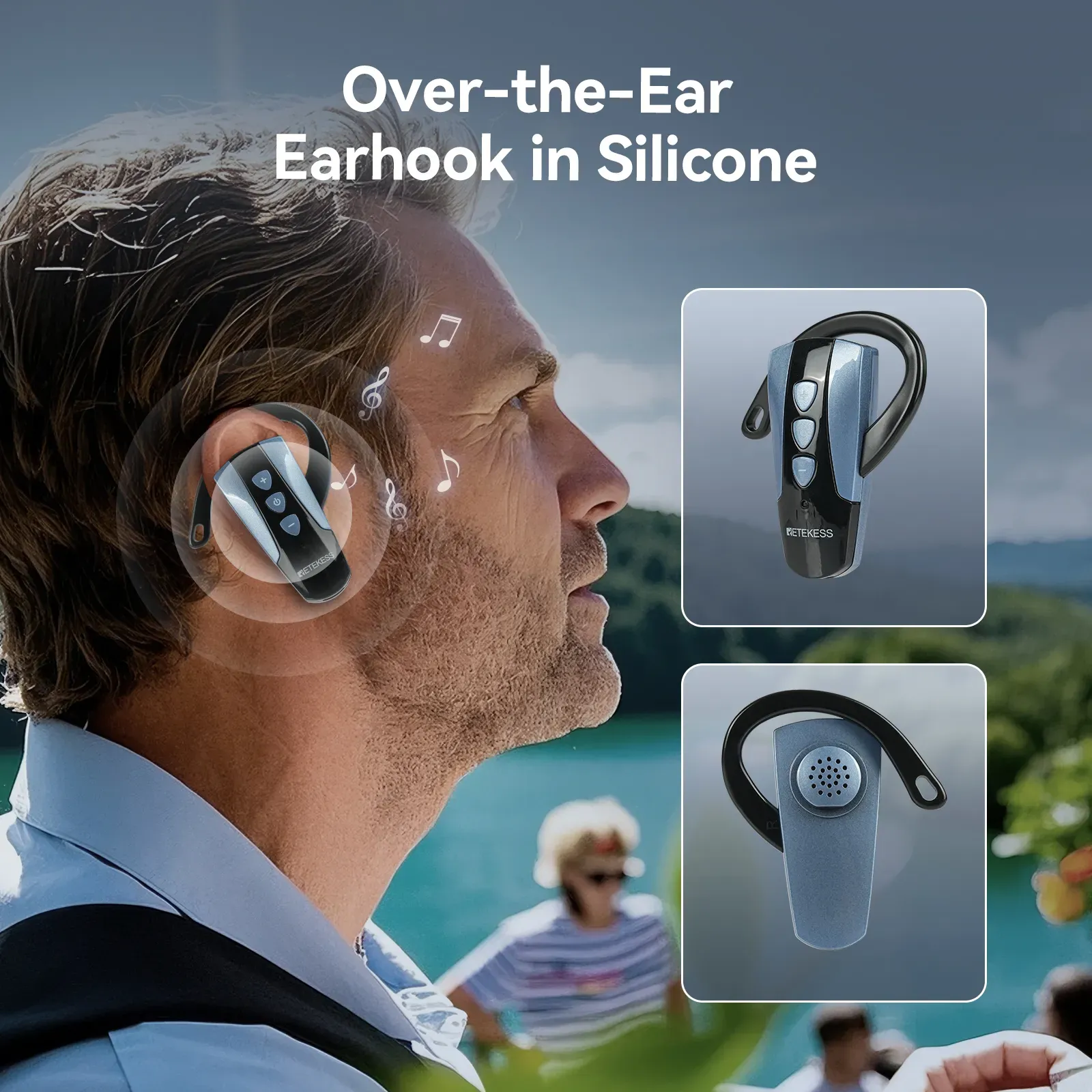 TT106S wireless ear-hook receiver for left and right ear