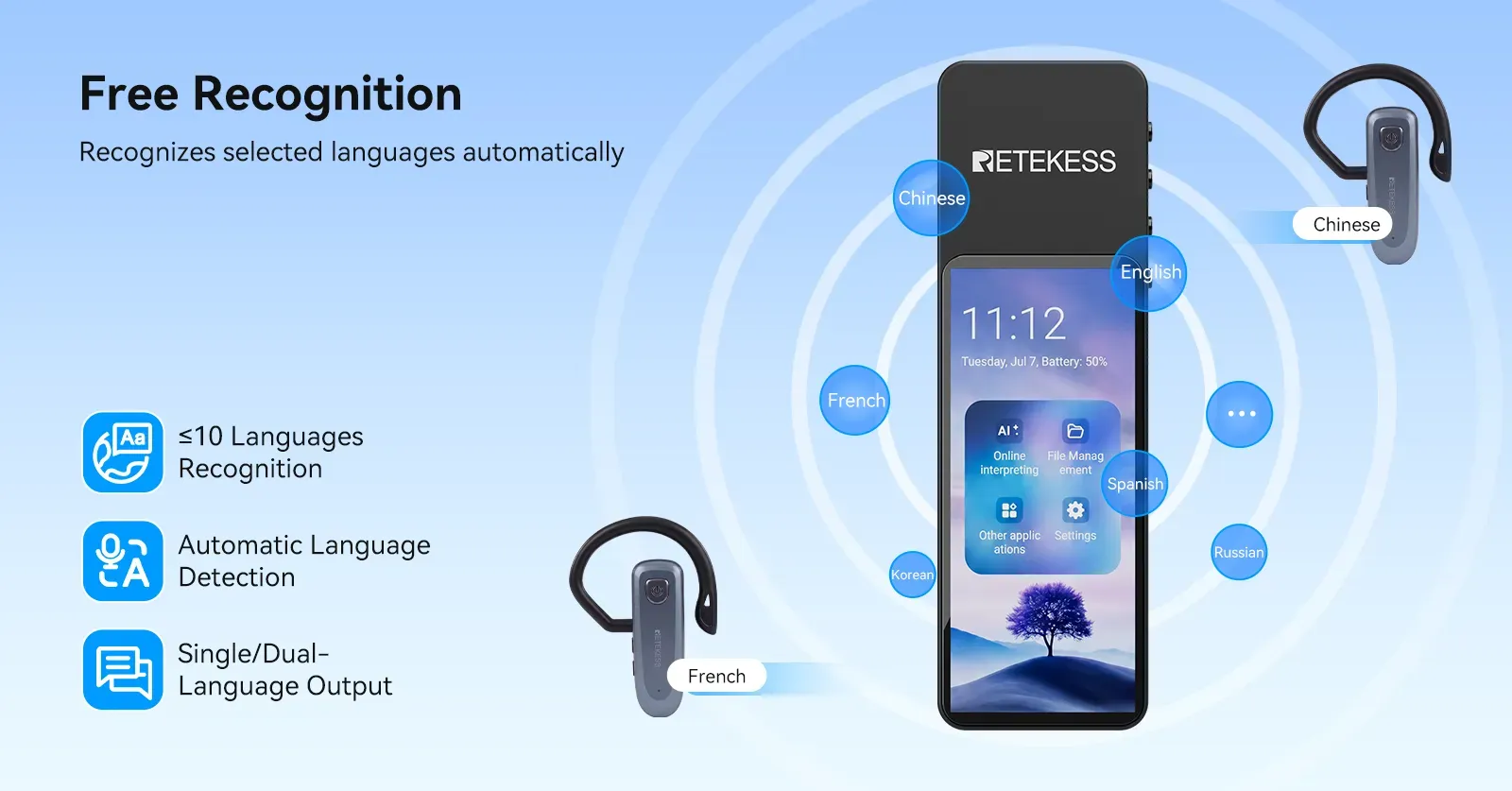 TT136 smart language recognition image