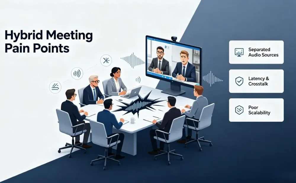 How to Master Hybrid Meeting Translation: Sync Audio for In-Person and Remote Teams