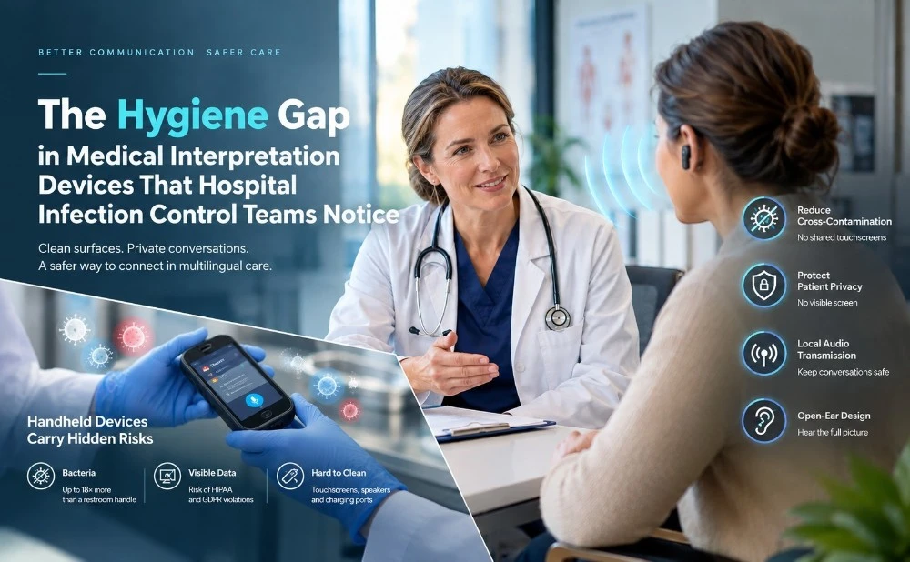 The Hygiene Gap in Medical Interpretation Devices That Hospital Infection Control Teams Notice