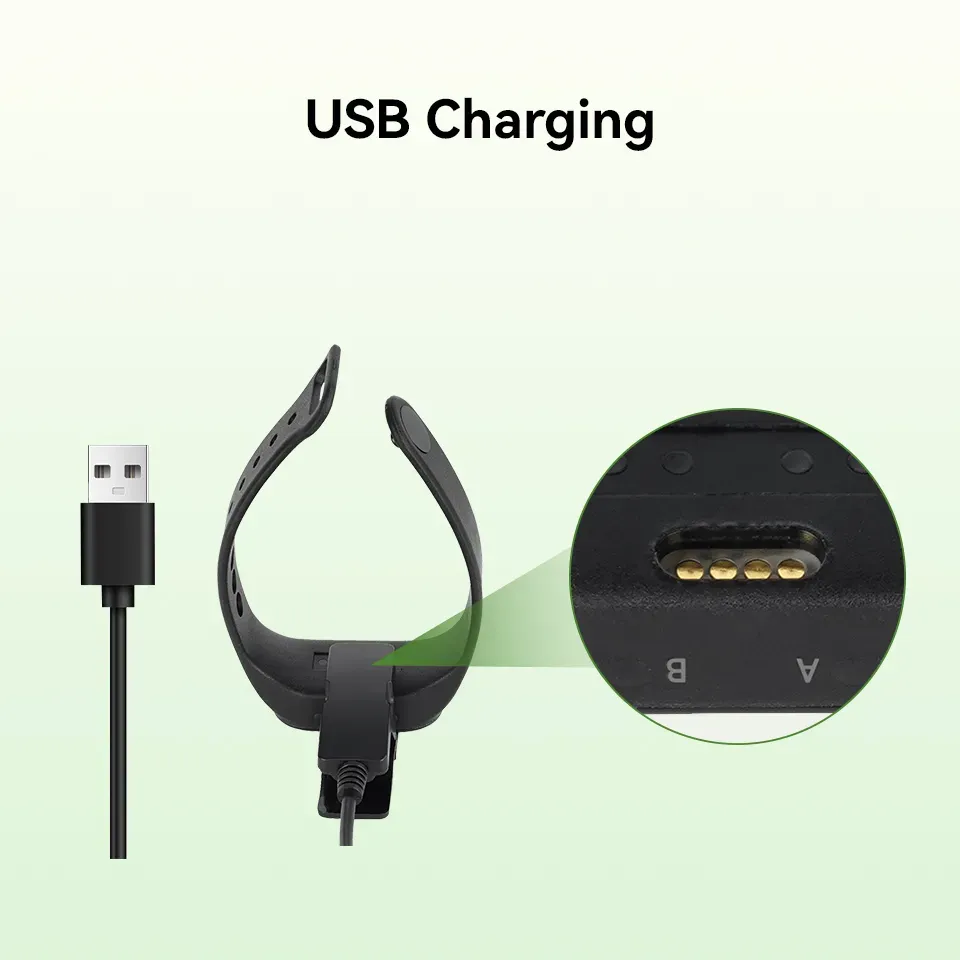 USB charging for TD112 wristband receiver