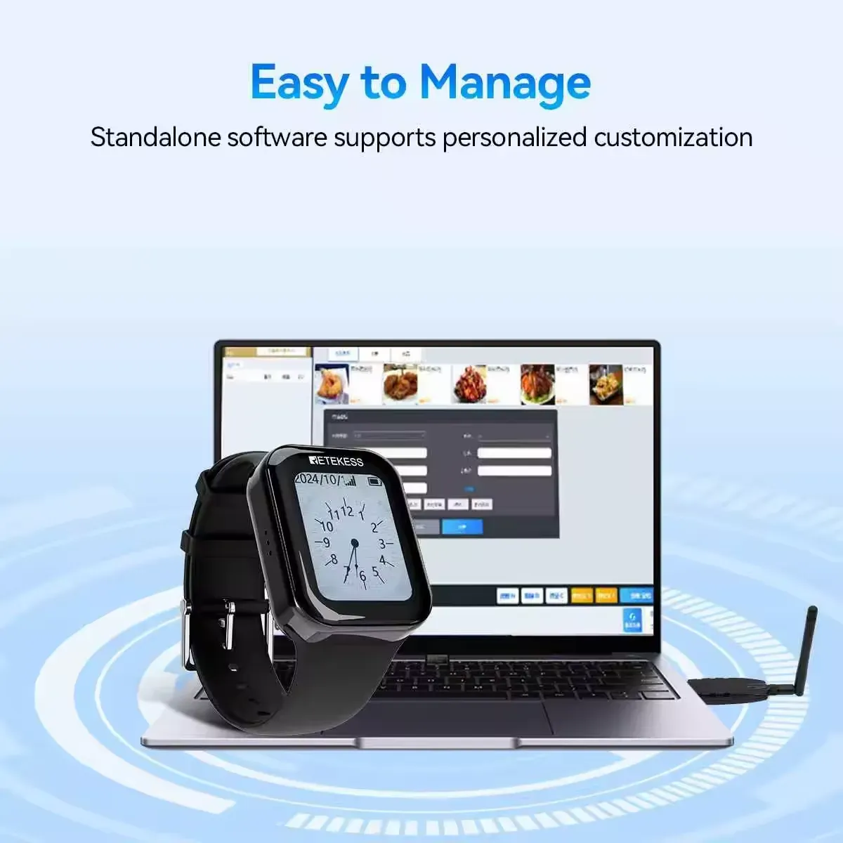 TD113 watch pager easy to manage