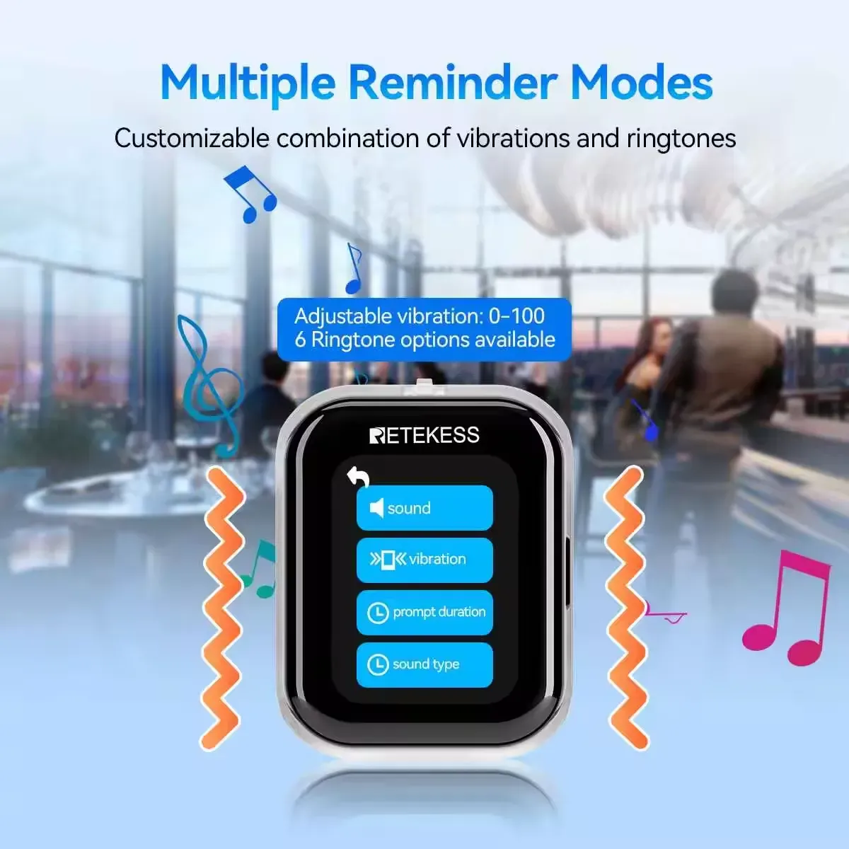 TD113 watch pager multiple reminder modes