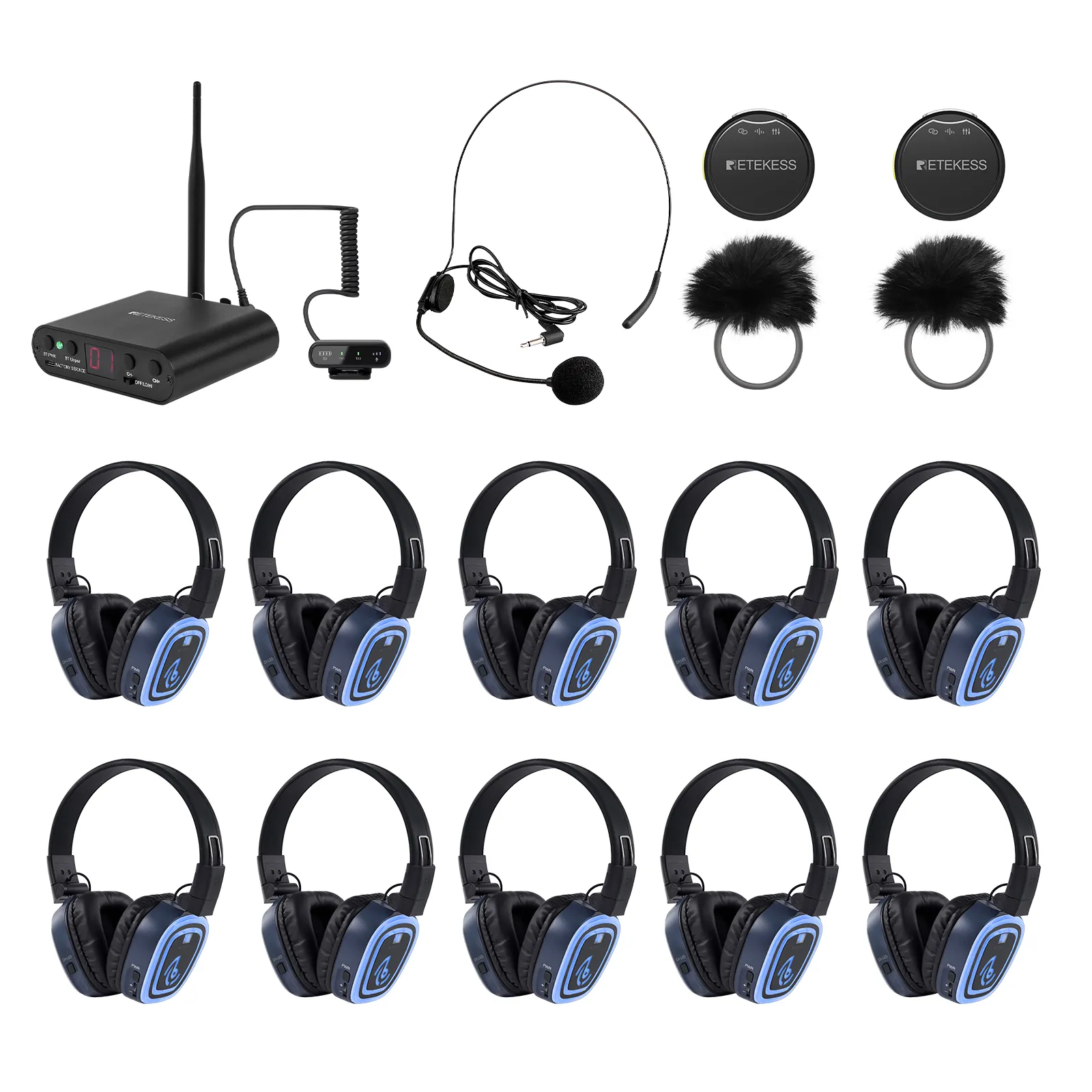 Yoga, Meditation & Sound Healing – TA003S TA004S Desktop Silent Audio System, 6-Channel with Bluetooth, Foldable, Type-C, Bass Boost