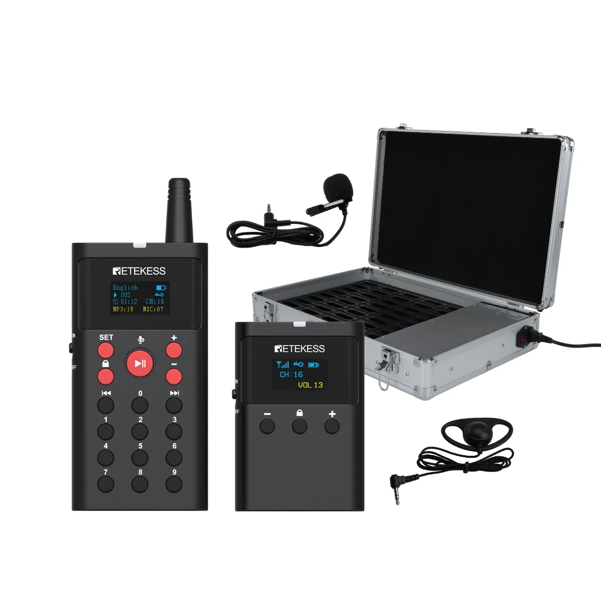 TT127 Wireless Tour Guide System with MP3 Player for Museums, Heritage and Tourism Sites