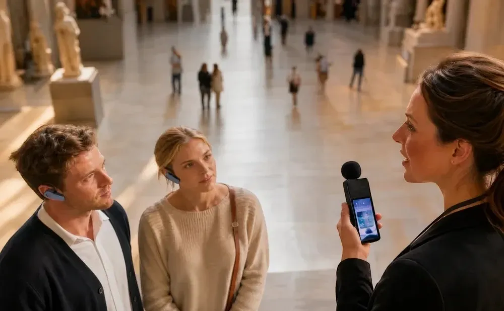 Tour Guide Tools: How AI Translation Devices Help Independent Tour Guides Serve More Visitors