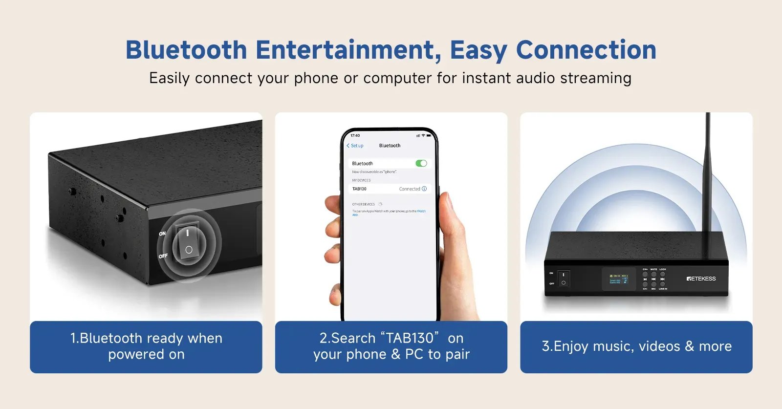Wireless audio playback in just a few steps