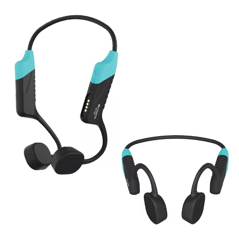TT120 Swimming Waterproof Bone Conduction Headphone Receiver for Coaching, Tour