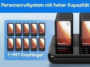 Retekess TD173S Anrufhistorie lange Standby-Zeit Stummschaltung per Tastendruck und erweiterbare Kapazit&auml;t