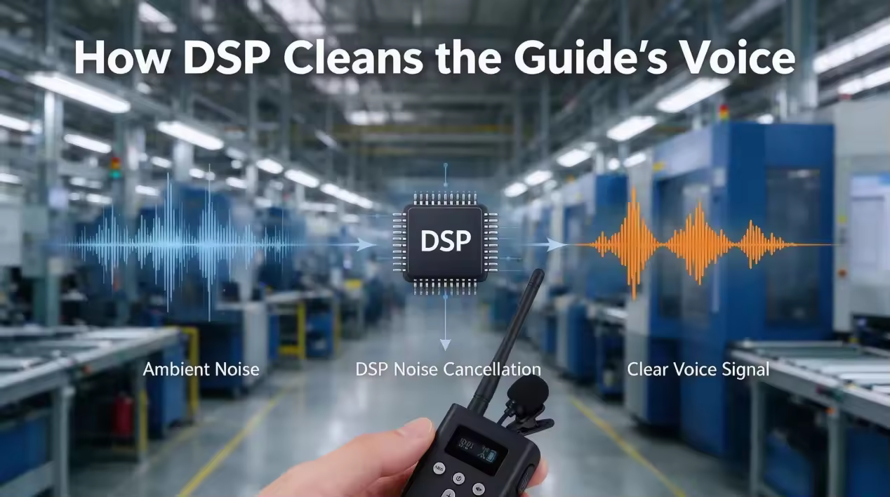 dsp-noise-cancellation-technology-for-a-noise-cancelling-tour-guide-system