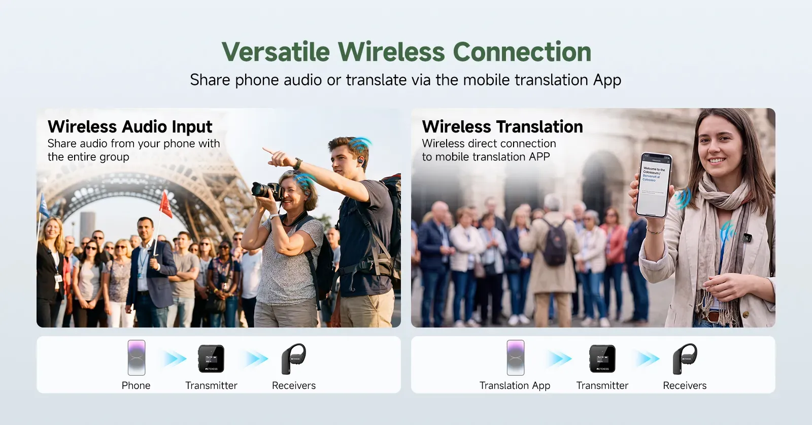 Retekess TT135 translation app support for multilingual group communication