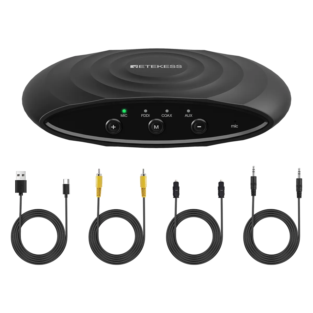 Multi-compatible Auracast TV Audio Transmitter Compatible with TE102 Bluetooth Hearing Aids
