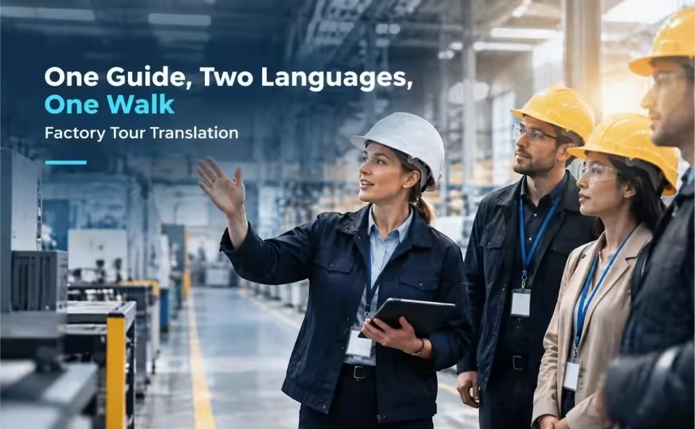 One Guide, Two Languages, One Walk: Factory Tour Translation
